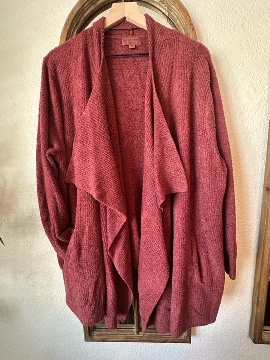 Barefoot Dreams Sweaters - Barefoot Dreams CozyChic Lite Cardigan Burgundy 3X